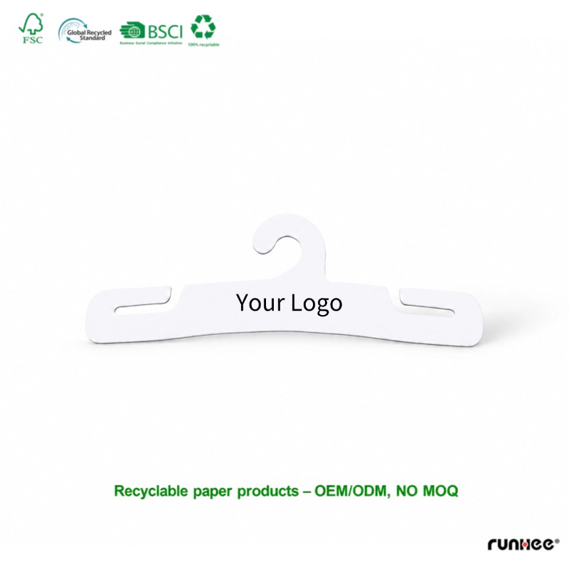 white cardboard clothing underwear hanger