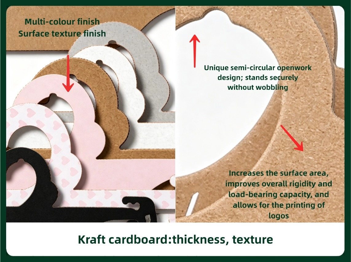 printed cardboard vest hanger retail