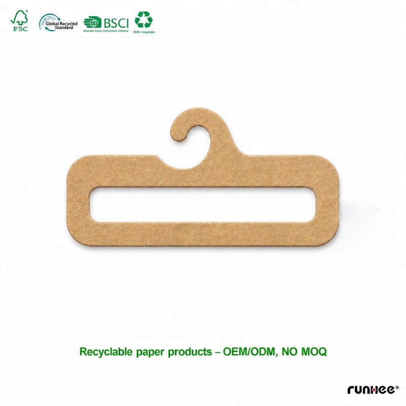 FSC certified kraft paper scarf hanger