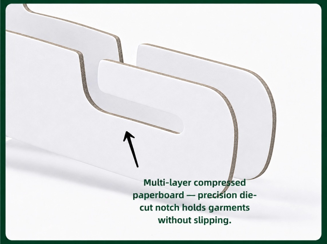 white shirt hanger custom logo