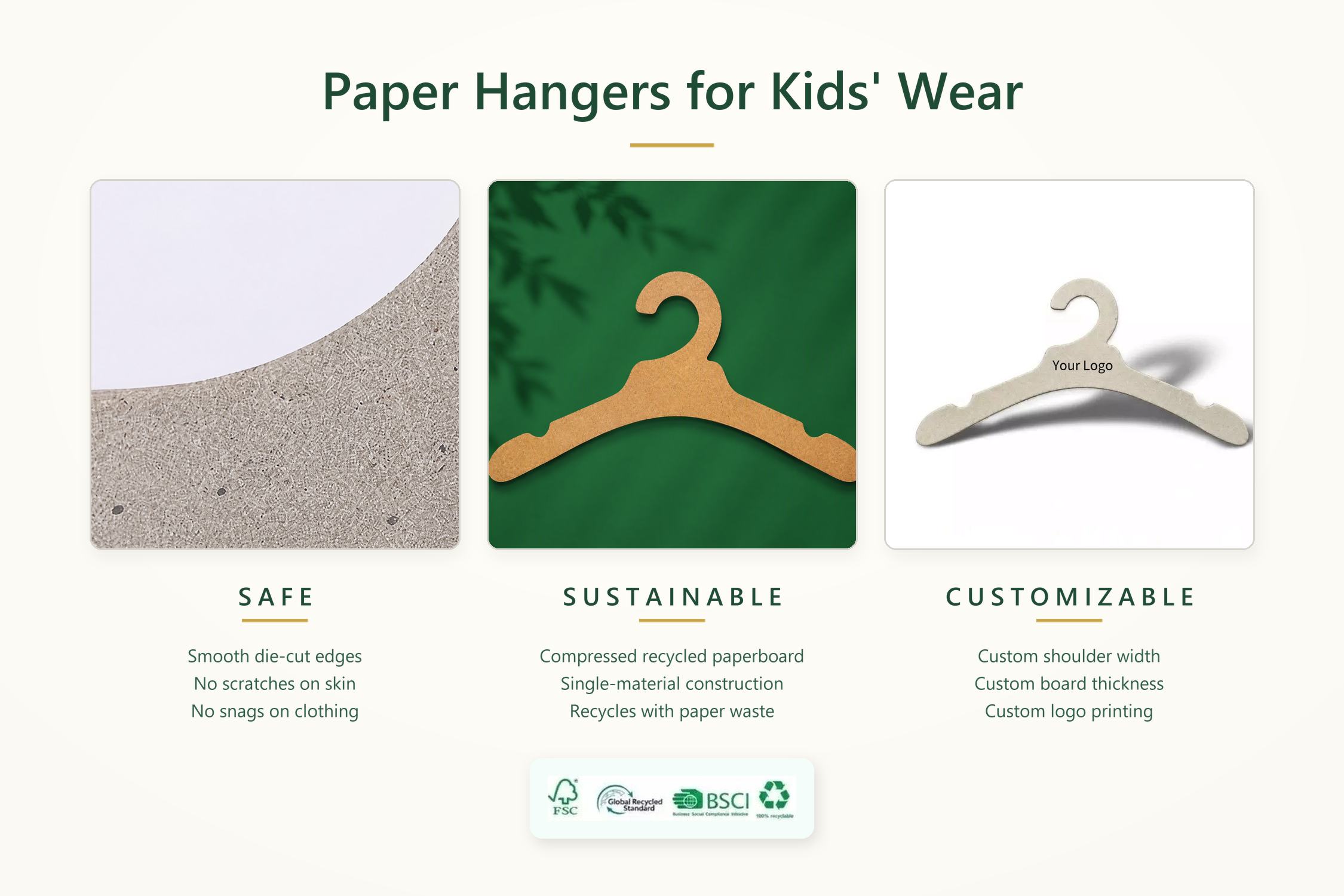 Kleiderbügel aus Papier für Kinderkleidung: Sicher, nachhaltig und individuell gestaltbar