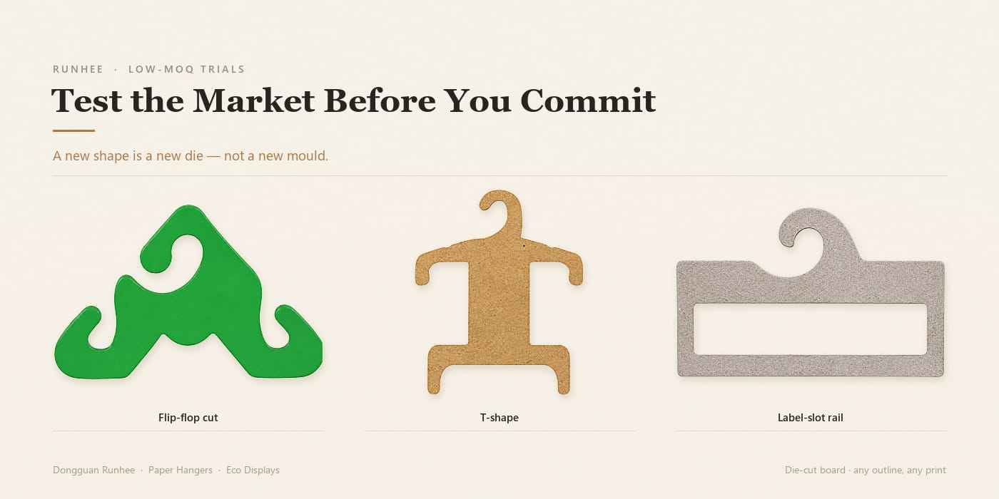 eco-friendly hangers for pop up shops