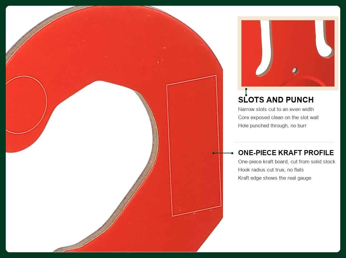 printed paper footwear hooks