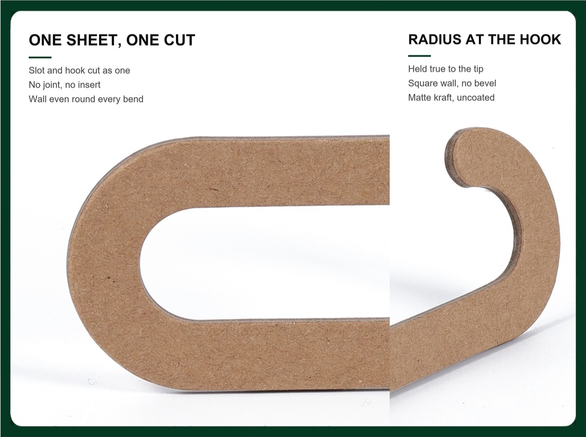 Custom S-shape sock hooks